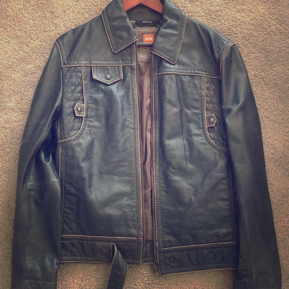 Hugo Boss Leather Jacket